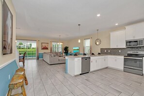 Fridge, microwave, oven, stovetop - Disney Getaway! Luxury Villa with Private Pool & Game Room. Book Now! #CG889 (Orlando)