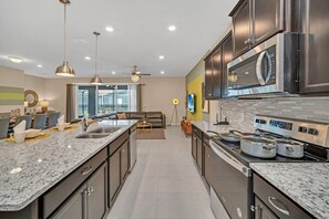 Fridge, microwave, oven, stovetop - Last Minute Disney! Private Pool, Hot Tub, Game Room & Themed Bedrooms. Book Now! #WIR436 (Orlando)