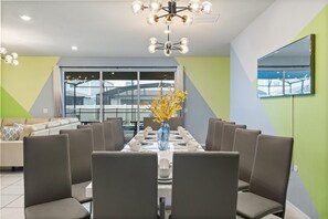 Dining - Last Minute Disney! Private Pool, Hot Tub, Game Room & Themed Bedrooms. Book Now! #WIR438 (Orlando)