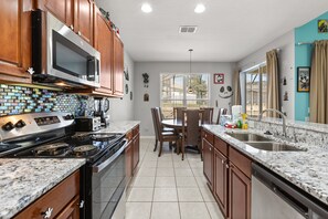 Fridge, microwave, oven, stovetop - Last Minute Disney! Private Pool, Game Room & Themed Bedrooms. Book Now! #WHR550 (Orlando)