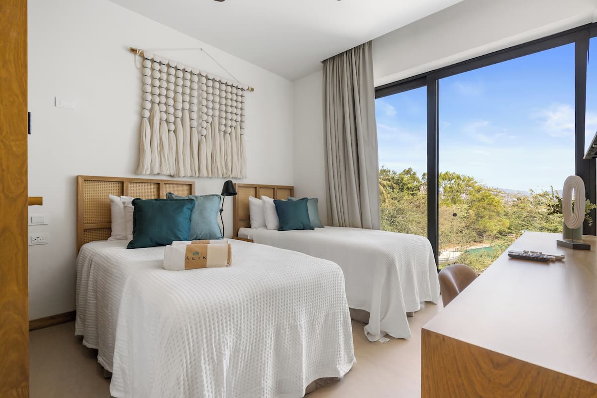 Deluxe Apart Daire, 2 Yatak Odası, Balkon | Ücretsiz kablosuz İnternet