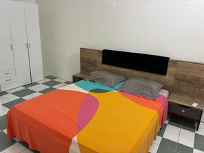 1 bedroom, bed sheets - Apartment Coquelicot 2 (Fort-de-France)