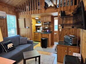TV, fireplace - Tiny Home, Pet Friendly, Free Cancellations (Boone)