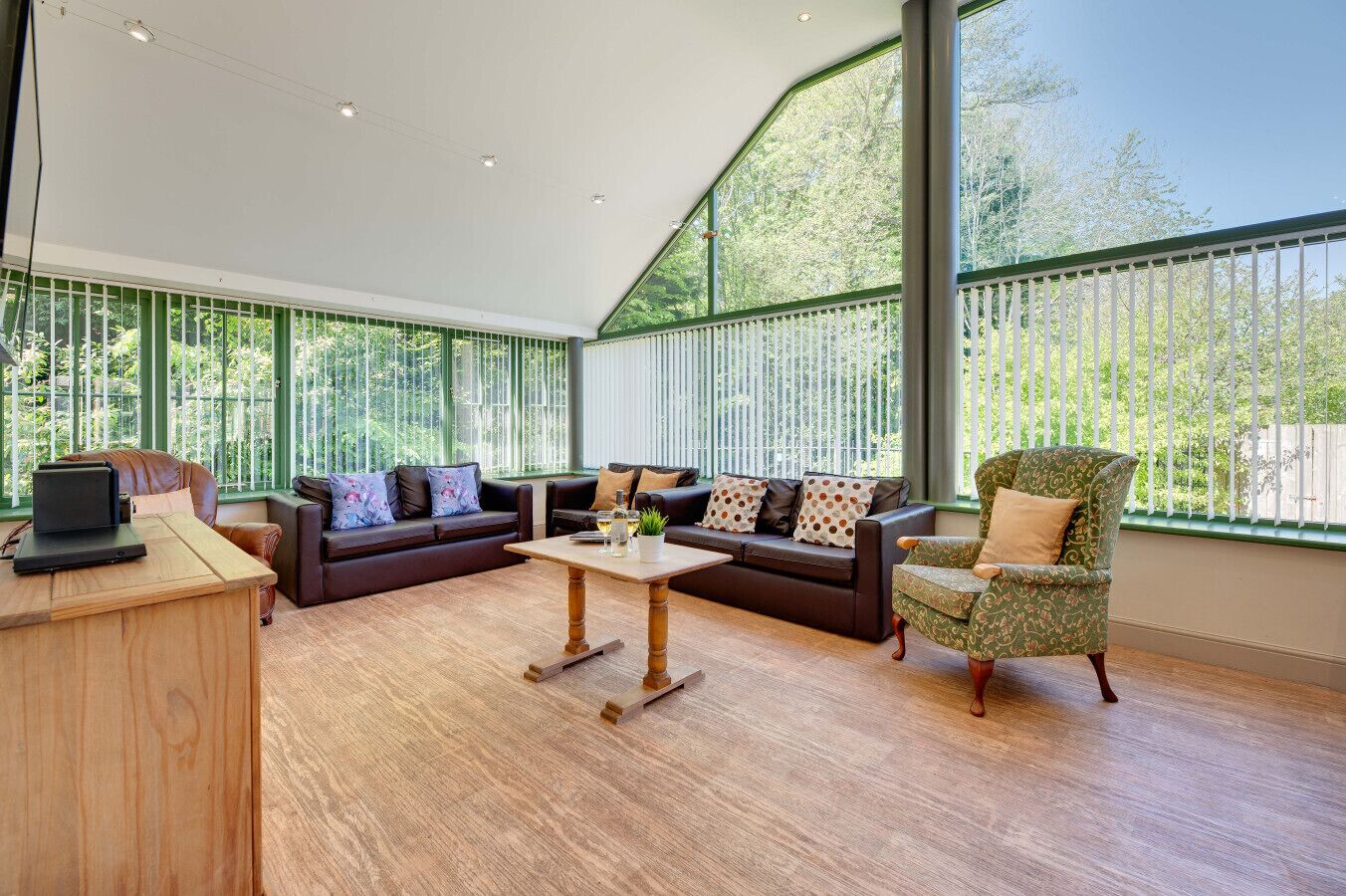 TV, DVD player, books