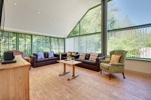 Televisie, een dvd-speler en boeken