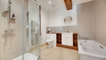 Hair dryer, towels