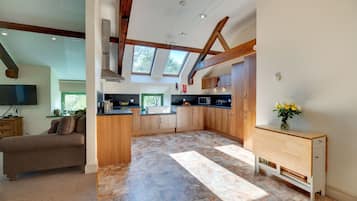 TV, DVD player, books