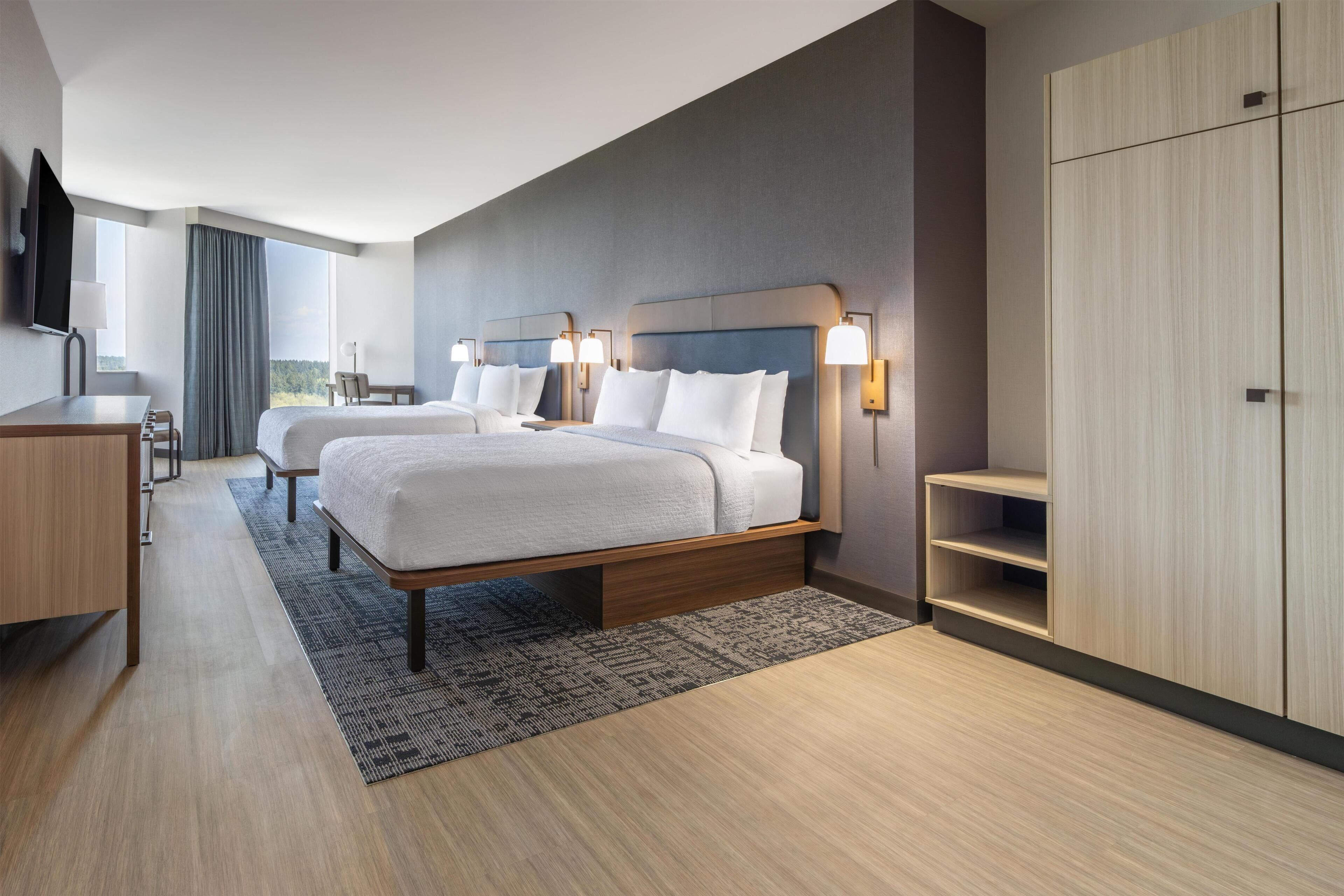 Studio, 2 Queen Beds with Sofa bed
