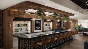 Bar-salon dans le hall