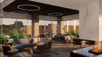 Bar-salon dans le hall