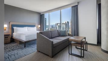Studio, 1 King Bed | Living area | 55-inch Smart TV with cable channels, Netflix, streaming services
