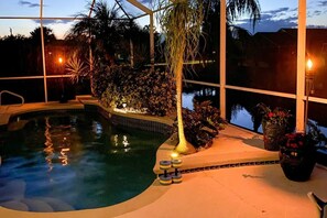 Pool - Canalfront Pool Home with Private Dock (Palm Coast)