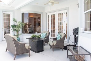 Terrace/patio - Canalfront Pool Home with Private Dock (Palm Coast)