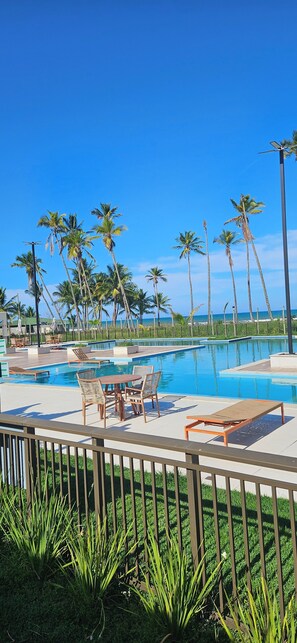 Outdoor pool - Apê Maré Blue - Seu Paraíso à beira-mar! (ILHEUS)