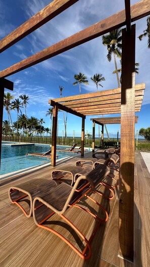 Outdoor pool - Apê Maré Blue - Seu Paraíso à beira-mar! (ILHEUS)