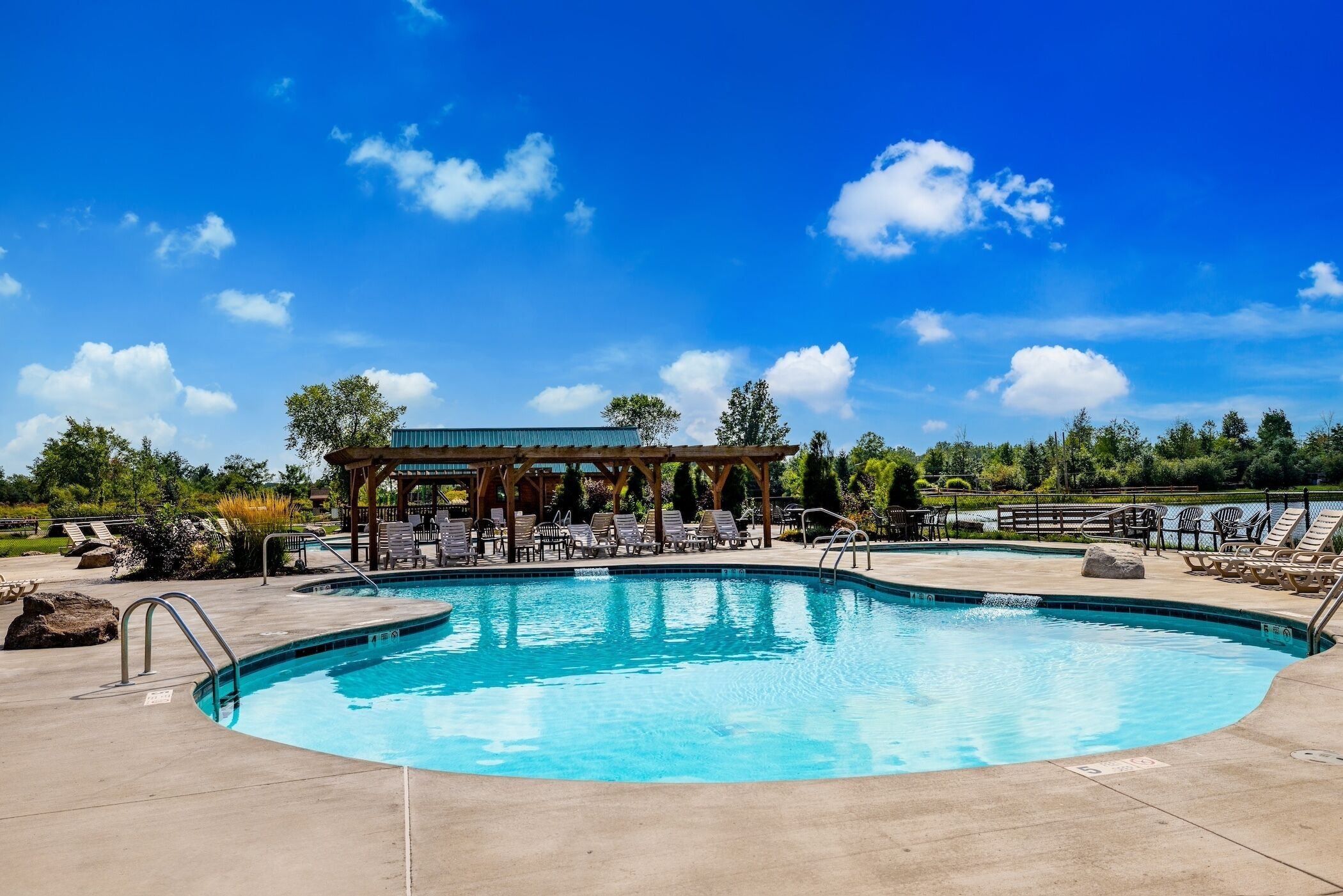 Seasonal outdoor pool