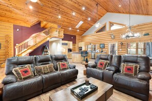 Unclassified image, 3 of 55, button - Show Low Log Cabin | Pool Table, Deck, Views (Show Low)
