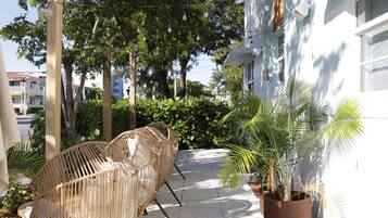 Vue depuis lâhĂ©bergement