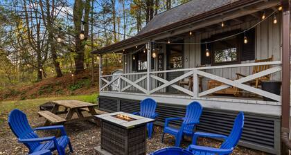 River Owl Cabin, Peaceful 2-bedroom cabin with cozy fire in charming Susquehanna