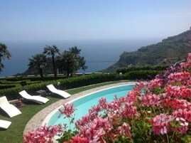 Villa, 6 Bedrooms, Balcony, Courtyard View | Pool | Seasonal outdoor pool, pool umbrellas, sun loungers