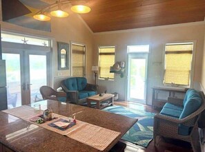 TV, stereo, offices - Summerview- Private Seaview Home on Lubbers Quarters (Lubbers Quarters)