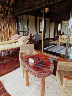Bungalow, Balcony, Ocean View | Interior - MONKEY MOUNTAIN LODGE (mtende)