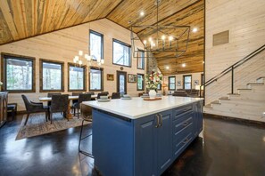 Interior - Mystic River Retreat · Spacious Escape: Hot Tub, Game Room, EV Charger (Broken Bow)