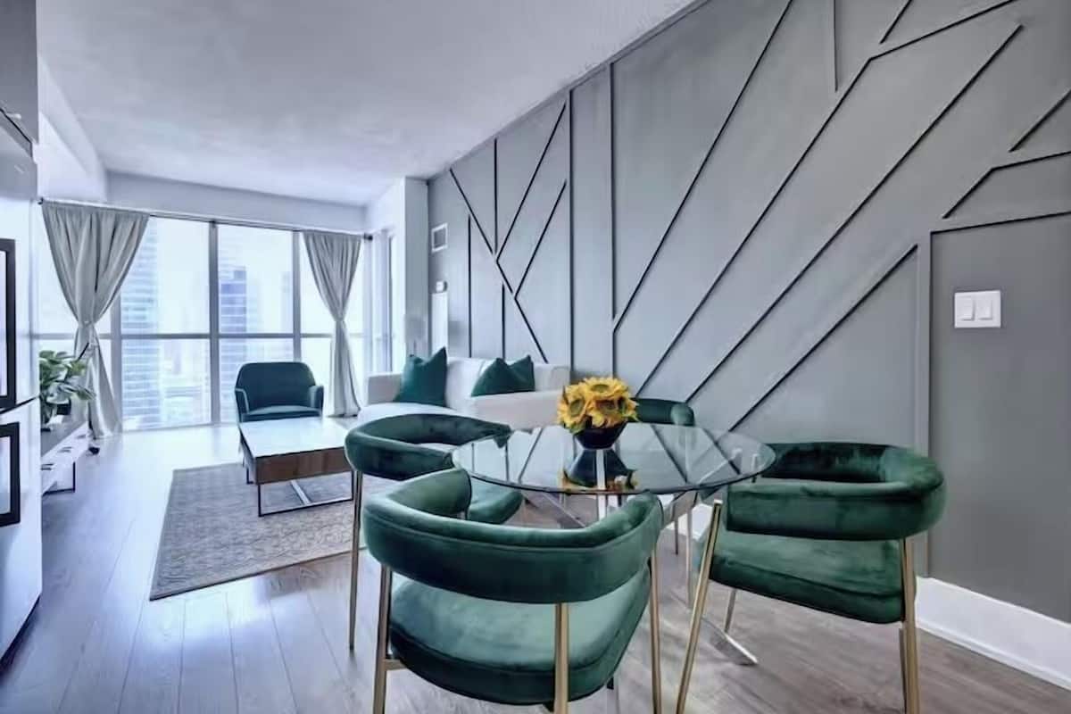 Design Condo, City View | Living area | 50-inch Smart TV with digital channels, Netflix, streaming services