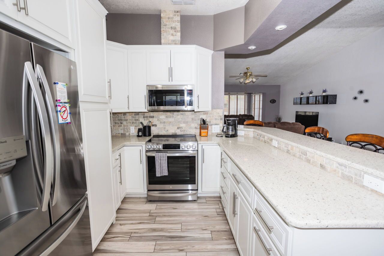 Microwave, oven, stovetop, dishwasher