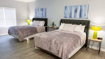 4 dormitorios, tabla de planchar con plancha, wifi y ropa de cama