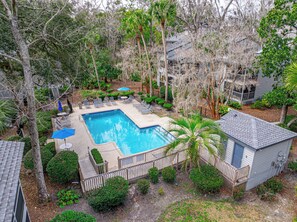 Pool - Spacious 3BR Home | Walk to Coligny & Beach | Pool (Hilton Head Island)