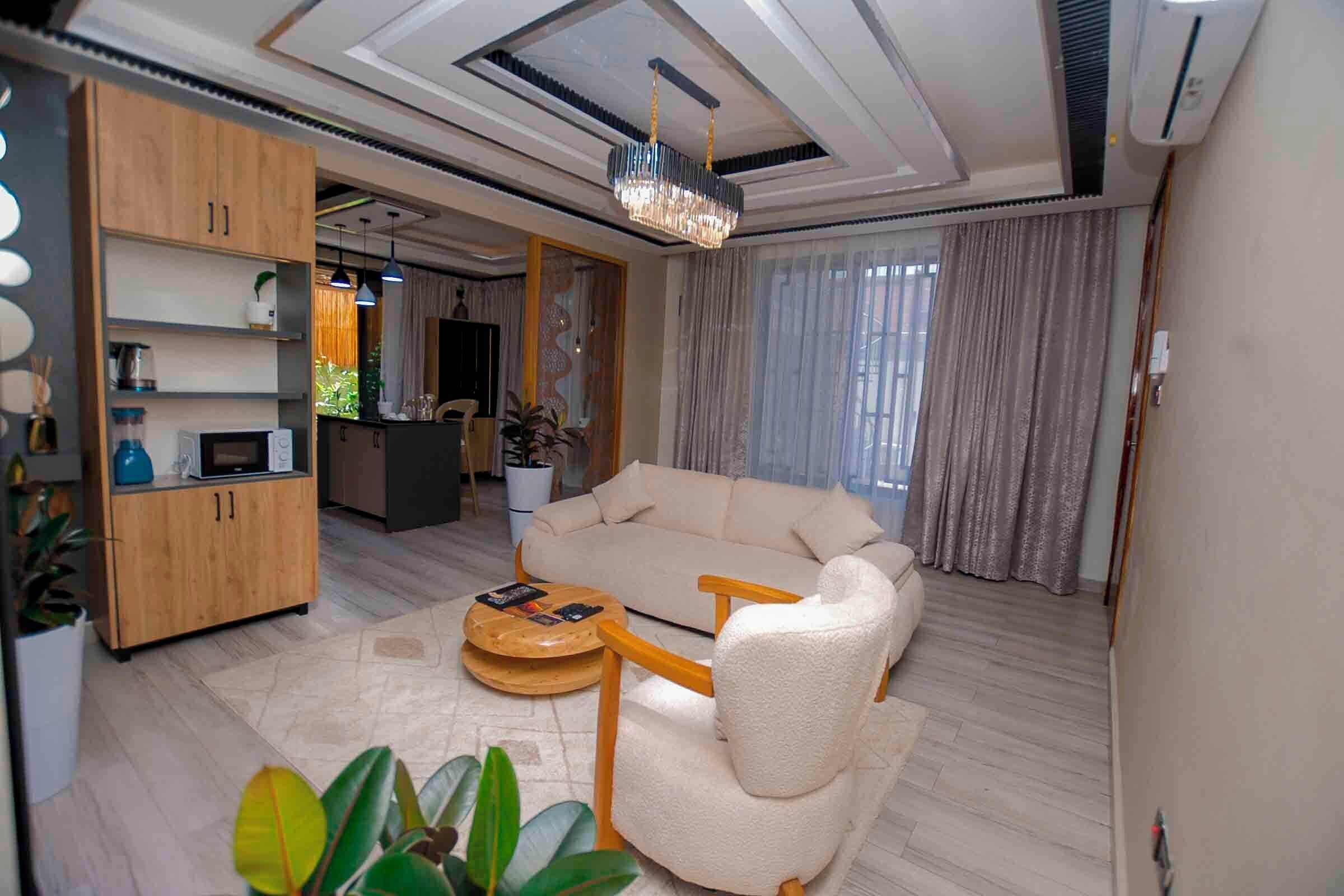 Executive Apartment, 1 Bedroom, Garden View | Living area