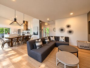Living room, dining room