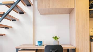 Maisonnette, uitzicht op tuin | Woonruimte