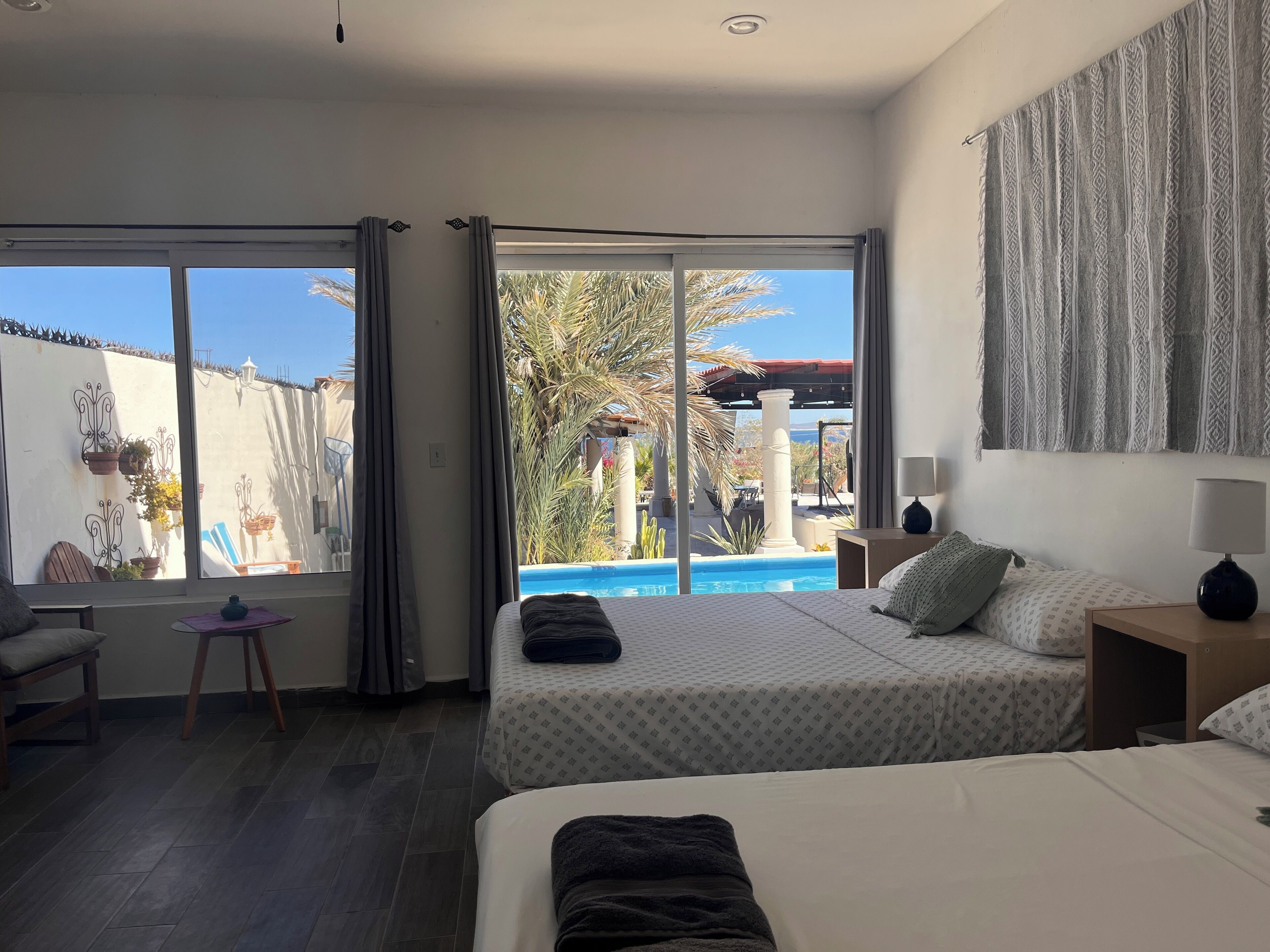 Deluxe Double Room, Partial Sea View | Desk, laptop workspace, free WiFi