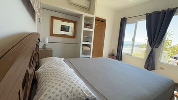 Comfort Room, Private Bathroom, Partial Ocean View | Desk, laptop workspace, free WiFi