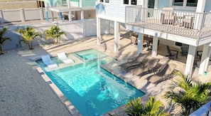 Outdoor pool, a heated pool - Brand NEW! Beach house - 100 yards from Beach (Holmes Beach)
