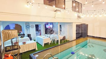 A heated pool