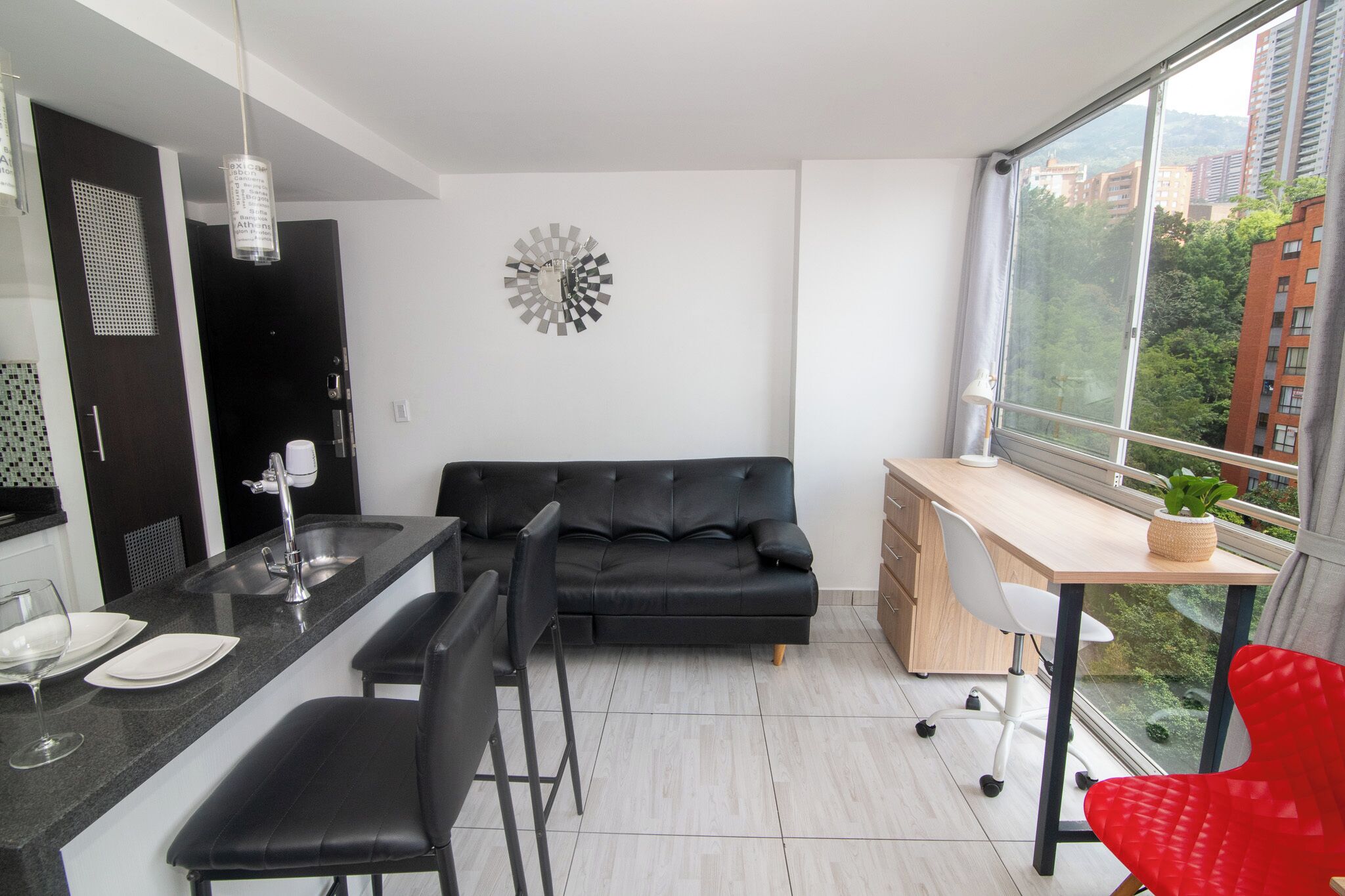 Comfort-Apartment, Nichtraucher, Stadtblick | Wohnbereich