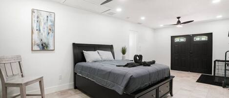 4 bedrooms, iron/ironing board, travel crib, WiFi