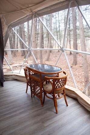 Unclassified image, 4 of 22, button - The Bonne Chere Geodesic Dome - Waterfront Glamping in the Ottawa Valley (Eganville)