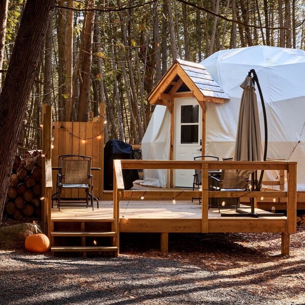 Unclassified image, 1 of 22, button - The Bonne Chere Geodesic Dome - Waterfront Glamping in the Ottawa Valley (Eganville)