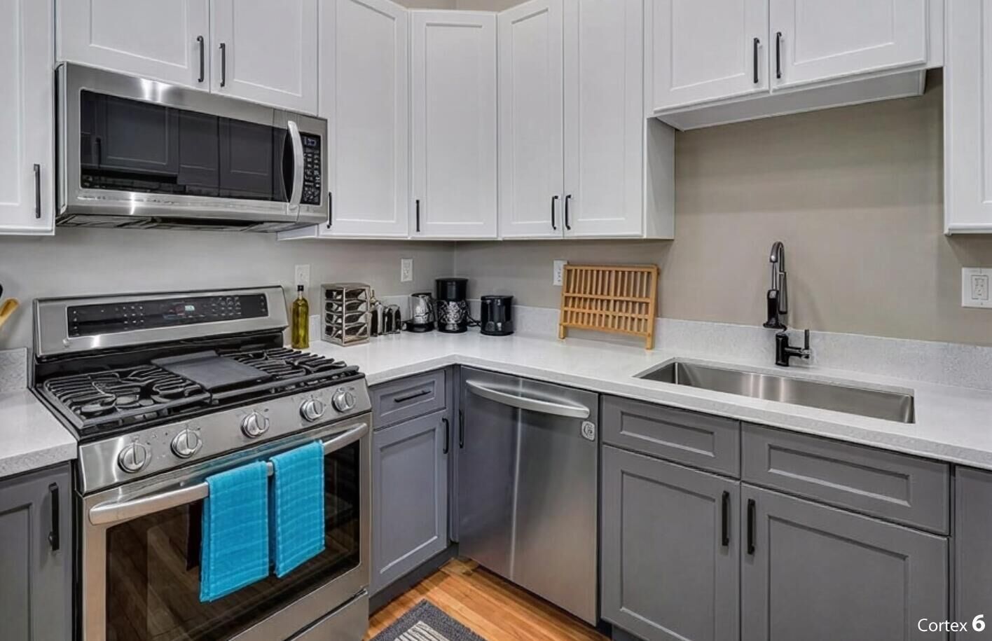 Mikrovågsugn, ugn, spishäll och diskmaskin