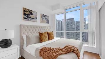 Comfort Apartment, City View | Desk, laptop workspace, iron/ironing board, free WiFi