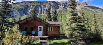 The Blue Moon cabin.  Surrounded by 360 degree breathtaking mountain views.
