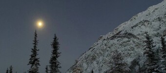 The Blue Moon cabin.  Surrounded by 360 degree breathtaking mountain views.