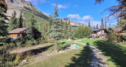 Watch wild Sheep graze on Sheep Mountain from The Blue Moon cabin at Little Bear Getaway Cabins