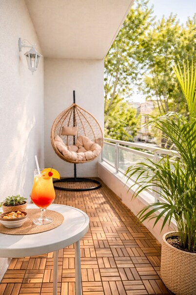 Rome Smart Sea - Modern cosy escape, 3 min to beach & Rome metro