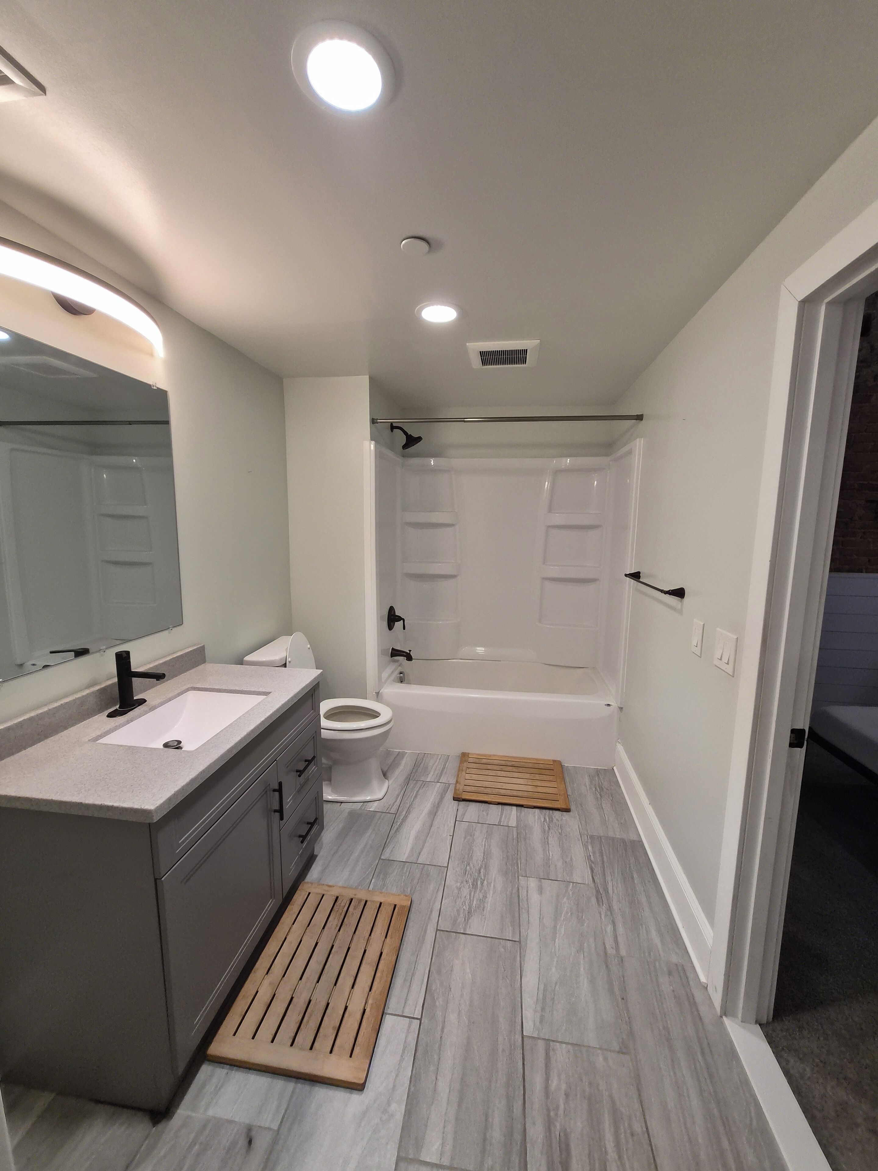 Towels, soap, toilet paper