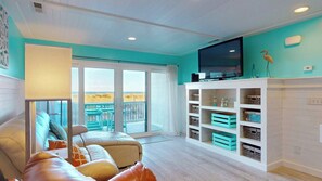 Smart TV - Pleasure Island Treasure Is an oceanfront townhome in a perfect location! (Carolina Beach)